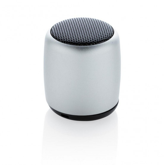 reklamowy srebrny głośnik bluetooth