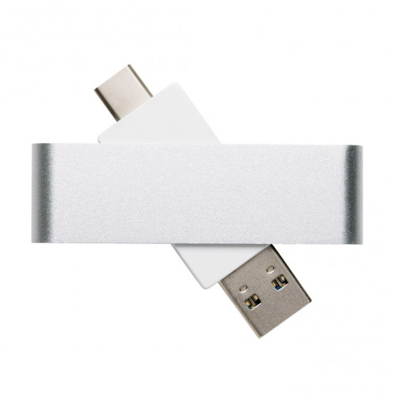 Obrotowy pendrive USB z nadrukiem logo