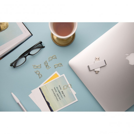 Obrotowy pendrive USB z nadrukiem logo