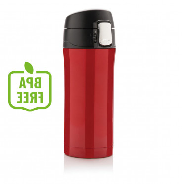 Kubek termiczny z nadrukiem 300 ml - czerwony