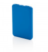 Niebieski power bank do nadruku logo, pojemność 5000mAh, plastikowa obudowa
