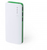 Power bank z nadrukiem logo 10000 mAh,  gadżet zielonego koloru