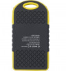 Żółty power bank reklamowy 4000 mAh, ładowarka słoneczna - żółty