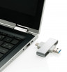 Obrotowy pendrive USB z nadrukiem logo